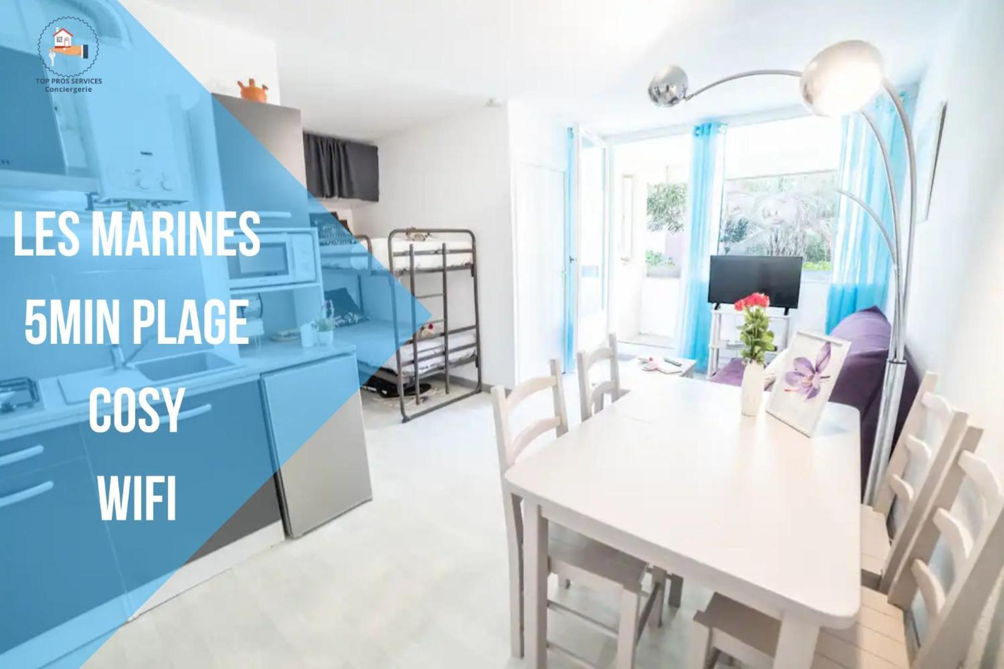 Les Marines Port 2 Min Plage Camargue- Top Pros Services Conciergerie La Grande Motte 莫吉奥 外观 照片